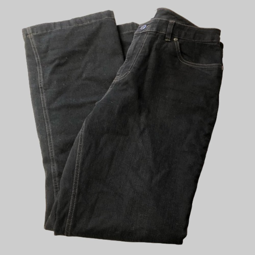 Wind River Black T-Max Heat Fleece Lined Black Jeans Size 10